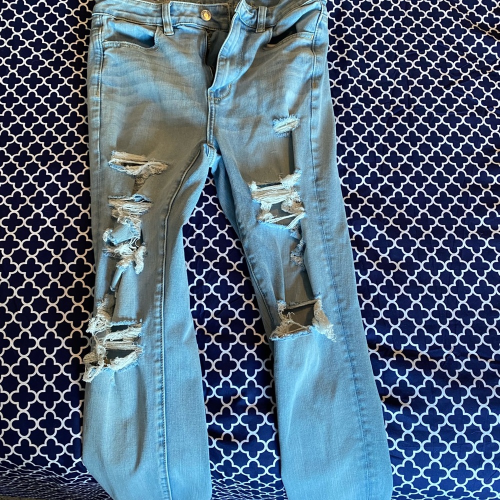 American eagle light wash jeans